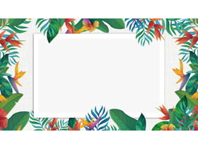 ภาพพื้นหลัง PPT ใบศิลปะสี