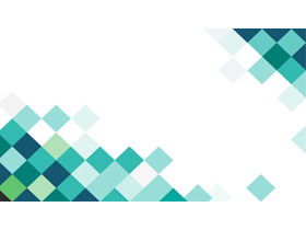 Green square PPT background picture