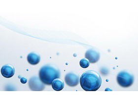 기술과 공간의 감각을 가진 파란색 영역 PPT 배경 이미지