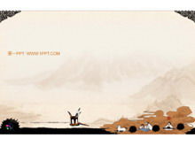 Klassischer chinesischer Stil PPT Hintergrundbild herunterladen