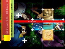 Скачать шаблон фона PPT с анимационным карнавалом в стиле аниме