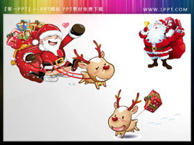 Q версия материала PPT Санта-Клауса
