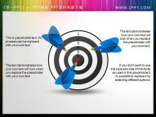 Two exquisite 3D stereo darts PPT material