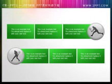 15 materiale illustrativo PPT di sport di tennis dello sfondo della sagoma del personaggio