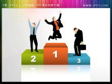 مجموعة من الناس الصور الظلية والمنصة بوربوينت قطع تنزيل مواد الرسم