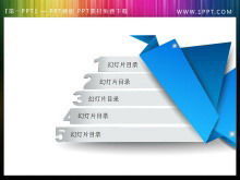 Download do modelo de catálogo do PowerPoint requintado e conciso em forma de guindaste de mil papel