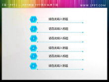 Téléchargement du modèle de catalogue de diapositives de style cristal hexagonal 3D