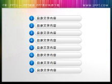 Mavi pratik PowerPoint katalog şablonu indir