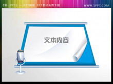 Download del materiale della casella di testo della diapositiva modificata dal microfono