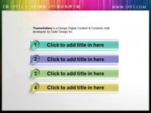 Splendido materiale per pulsanti PPT di navigazione con gocce d'acqua