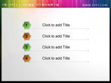 Pulsante di navigazione capitolo PPT esagonale
