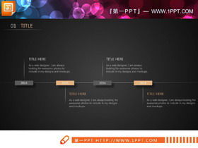 Gráfico PPT europeo y americano de oro negro plano Daquan