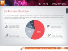 절묘한 오렌지 블랙 유럽과 미국의 평면 비즈니스 PPT 차트 무료 다운로드