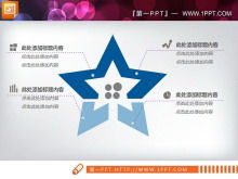 แผนภูมิ PPT แผนการเงินธุรกิจสีน้ำเงิน