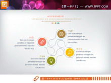 Culoare diagramă PPT de apărare a tezei proaspete