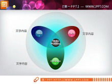 Set lengkap warna grafik PPT tiga dimensi unduh gratis