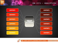 Magnífico gráfico PPT de agregación de difusión empresarial