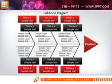 Descarga de diagrama de estructura de diapositiva de modelado de espina de pescado complicada