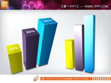 兩個 3D 風格的幻燈片直方圖