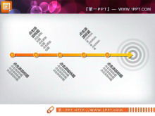 Unduhan templat bagan alur geser panah yang indah