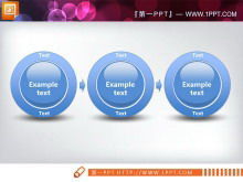Скачать диаграмму PowerPoint в стиле синего кристалла