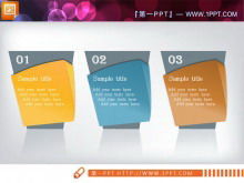 A set of personalized side-by-side relationship slide chart templates