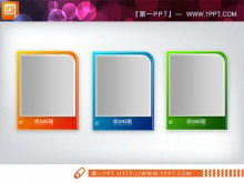 Drei parallele PowerPoint-Textfelder