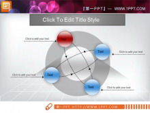 วัสดุแผนภูมิสไลด์ความสัมพันธ์แบบเคียงข้างกันที่สวยงาม