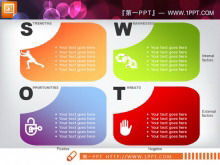 ดาวน์โหลดสไลด์ SWOT ขององค์กรแบบเคียงข้างกัน