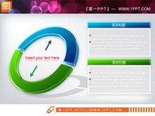Two-part architecture composition explanatory diagram slide template