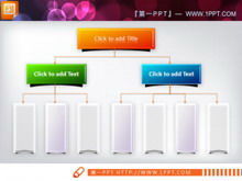 قالب مخطط هيكلي على غرار Microsoft PPT