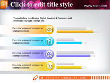 Gráfico de barras dúplex descarga de gráfico PPT