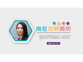 Culoare micro tridimensională post-competiție CV personal șablon PPT