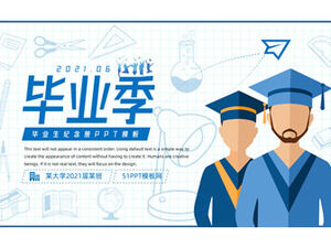 รายงานสรุปฤดูกาลรับปริญญาหนังสือที่ระลึกทั่วไป ppt template