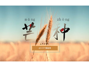 人類二十四節氣ppt模板