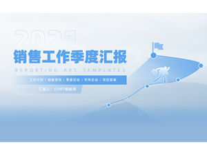 Șablon ppt raport de lucru trimestrial de vânzări