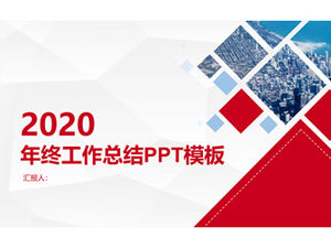 Elegante sfondo grigio triangolo basso vento geometrico riepilogo di fine anno business generale modello ppt