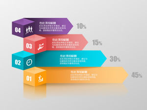 Tabla de ppt micro-estéreo de textura colorida de aplicación de múltiples escenas 30P