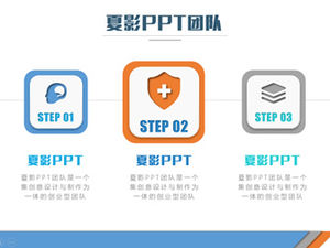Due serie di rapporti ppt micro tridimensionali affiancati