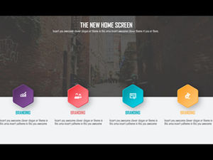 Микро-трехмерная диаграмма ppt с параллельными связями, которую можно использовать для страниц перехода
