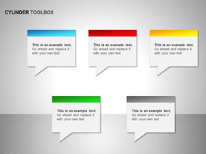 17 serie di squisiti modelli di grafici ppt a bolle di dialogo