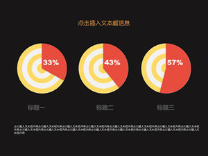 Graphique à secteurs graphique en courbes ppt graphique de données d'entreprise
