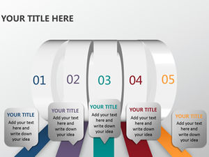 6 set grafik ppt kualitas gaya Eropa dan Amerika untuk diunduh gratis