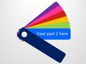 เทมเพลต PPT หน้าการเปลี่ยนฉลากสร้างสรรค์สองชุด