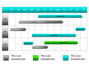 Marca de calendario Calendario del ciclo de trabajo Diapositiva de la tienda