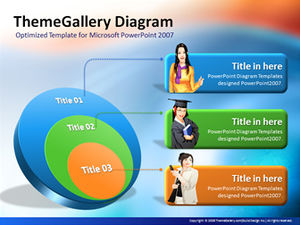 Diagrama ThemeGallery 11 seturi de diagrame ppt tridimensionale color
