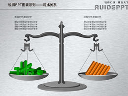 8 مجموعات من مخططات ppt العلاقة المقارنة