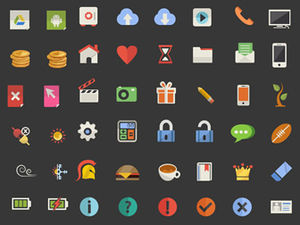 Exquisitos iconos de negocios de vida de dibujos animados vectoriales con descarga de paquete de modificación de color