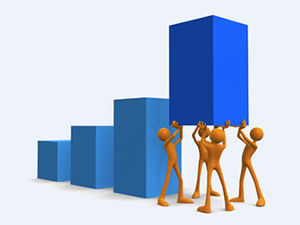 Teamwork 3D villain business picture material