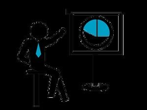 Ikon bisnis datar biru dan hitam (62 ikon png definisi tinggi dengan latar belakang transparan)